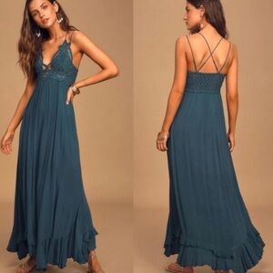 Free People Adella Maxi Slip Dress